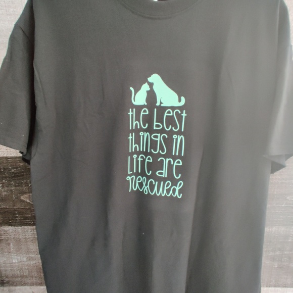 The best things in life are rescued dog cat shirt - Picture 6 of 7
